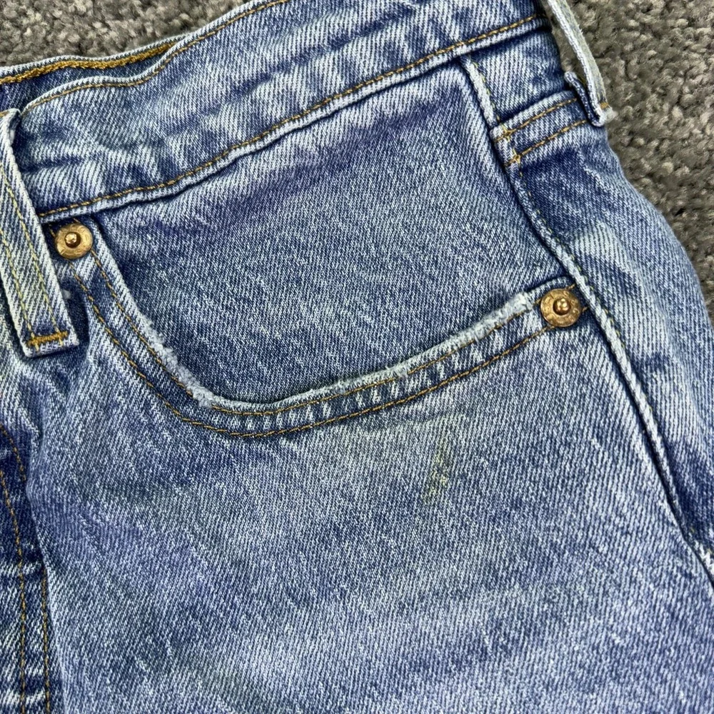 Levis Shorts Womens 27 Blue 501 High Rise Denim Cutoff Frayed Casual Summer